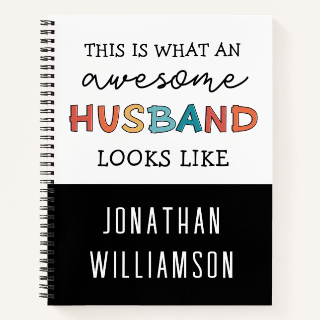 Funny Phantastisch Husband Gips | Bester Husband j Notizbuch (Vorderseite)