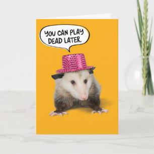 Funny Phantastisch Possum Geburtstag Karte