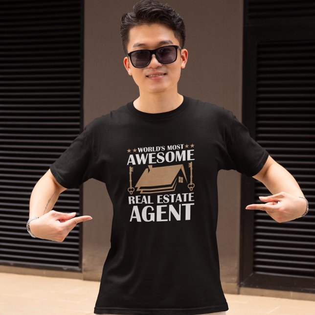 Funny Phantastisch Real Anwesen Agent Zitat T-Shirt (awesome real estate agent realtor t shirt)
