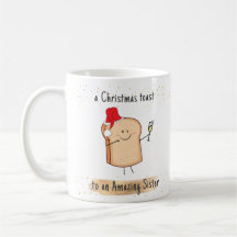Funny Phantastisch Sister Weihnachts Toast Holiday