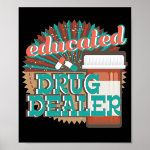 Funny Pharmaceutical Pharmacy Tech Gift Poster