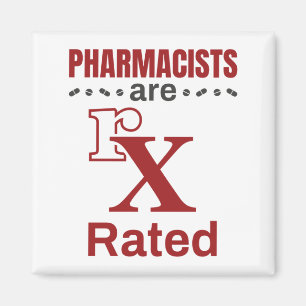 Funny Pharmacist Apotheker sind rx bewertet Magnet