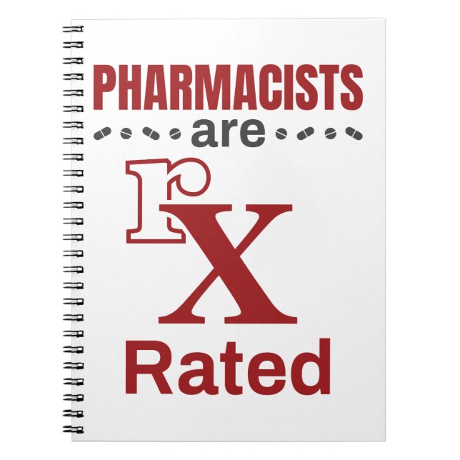 Funny Pharmacist Apotheker sind rx bewertet Notizblock (Vorderseite)