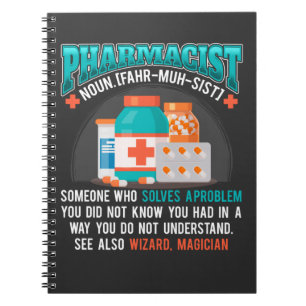 Funny Pharmacist Pharmacy Professur Medicine Notizblock