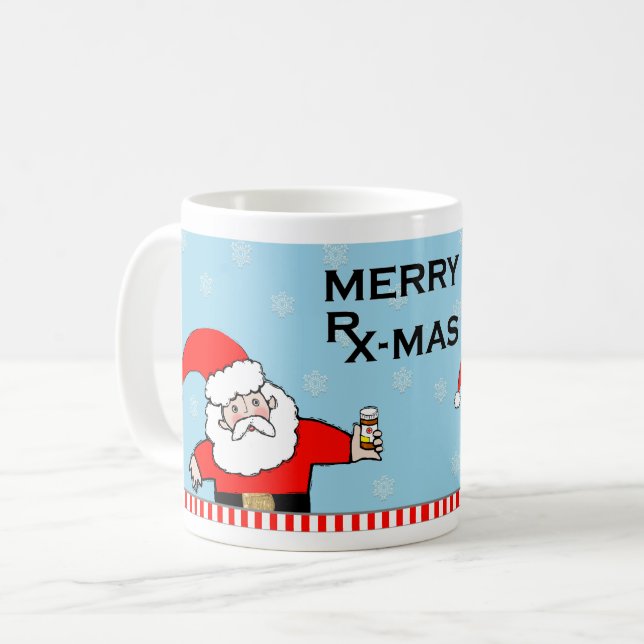 Funny Pharmacist Weihnachten Kaffeetasse (Vorderseite Links)