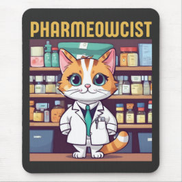 Funny Pharmacy Cat Mousepad