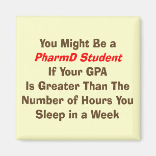 Funny PharmD Student Geschenke Magnet