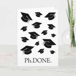 Funny PhD / Doctorate Abschluss Card Karte