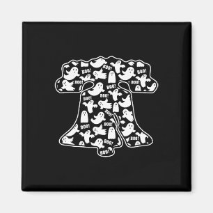 Funny Philadelphia Halloween Ghost Boo Bell Philly Magnet