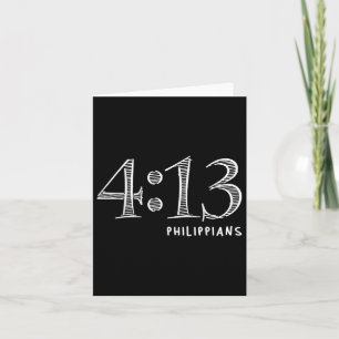 Funny Philippians 4 13 Jesus Christlich auf Kraft Karte
