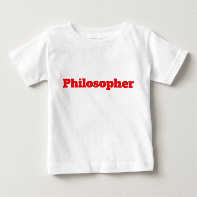 Funny Philosopher Red T-Shirt (Vorderseite)
