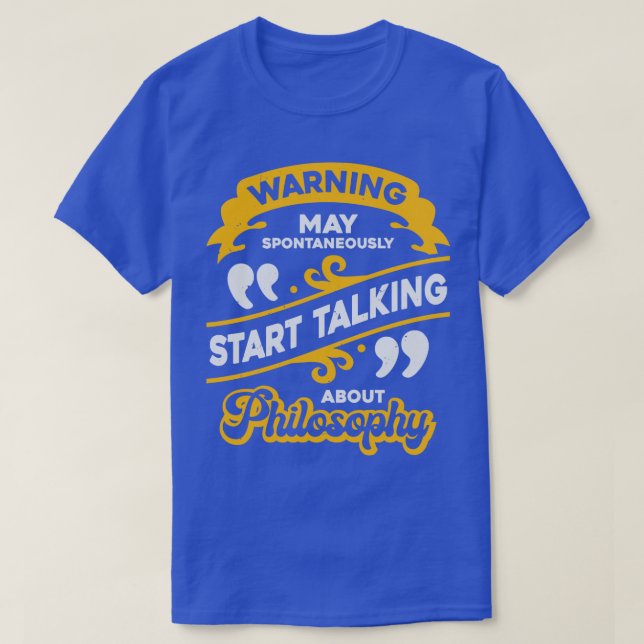 Funny Philosophy Student Lecturer Geschenk T-Shirt (Design vorne)