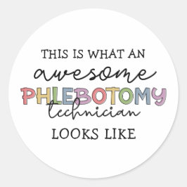 Funny Phlebotomy Technician phantastisch PBT Runder Aufkleber