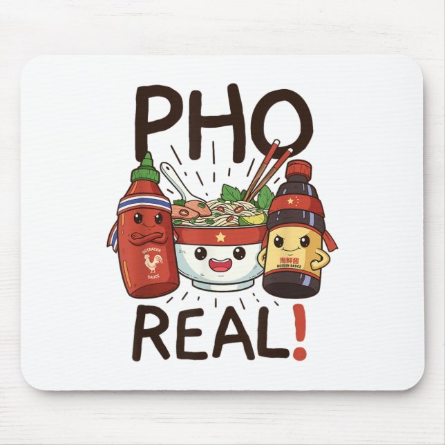 Funny Pho Threads Co Fun Vietnamese Pho Noodle So Mousepad (Vorne)