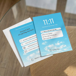 Funny Phone Lock Bildschirm Save the Date Einladung