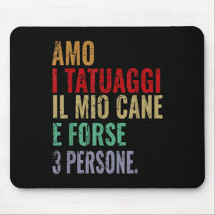 Funny Phrase Man Frau Liebe Tattoos Tattoo und Hun Mousepad