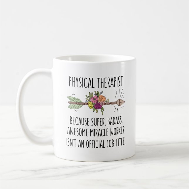 Funny Physical Therapist Vielen Dank Kaffeetasse (Links)