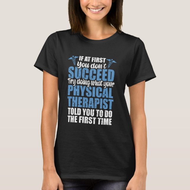 Funny Physical Therapy PT, Retro Physical Therapis T-Shirt (Vorderseite)