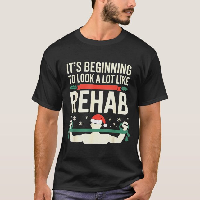 Funny Physical Therast Therapy Christmas Xmas Holi T-Shirt (Vorderseite)