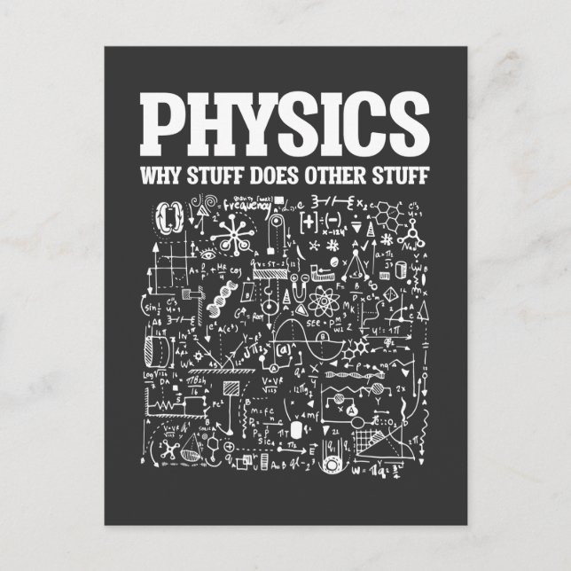 Funny Physicists Lehrer Physik Postkarte (Vorderseite)