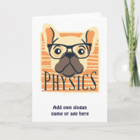 Funny PHYSICS Französisch Bulldog Science Teacher