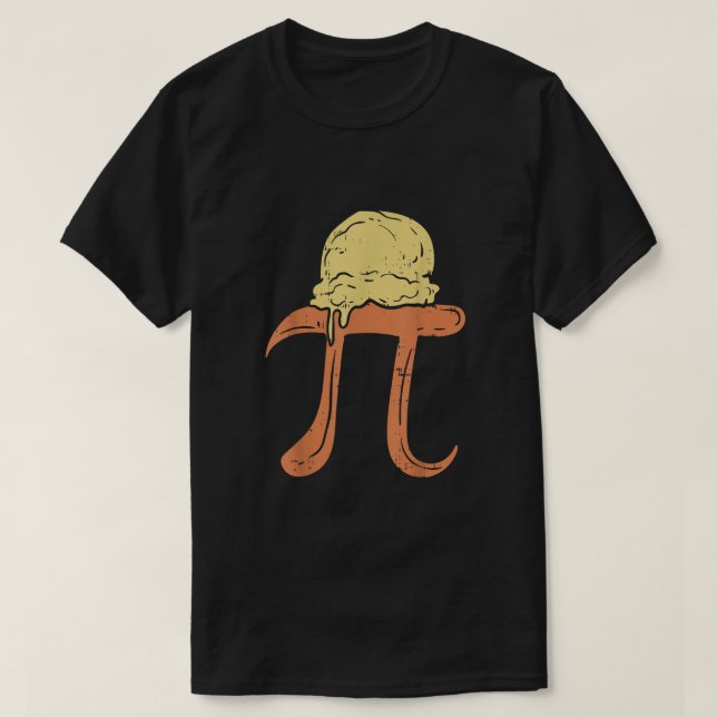 Funny Pi A La Mode Shirt Pie Ice Creme Mathe Day (Design vorne)