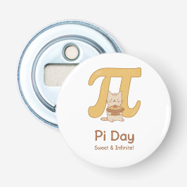 Funny Pi Day Animal with Pie – Math Lover Gift Flaschenöffner