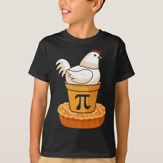 Funny Pi Day - Chicken Pot Pie - Mathematik T-Shirt (Vorderseite)