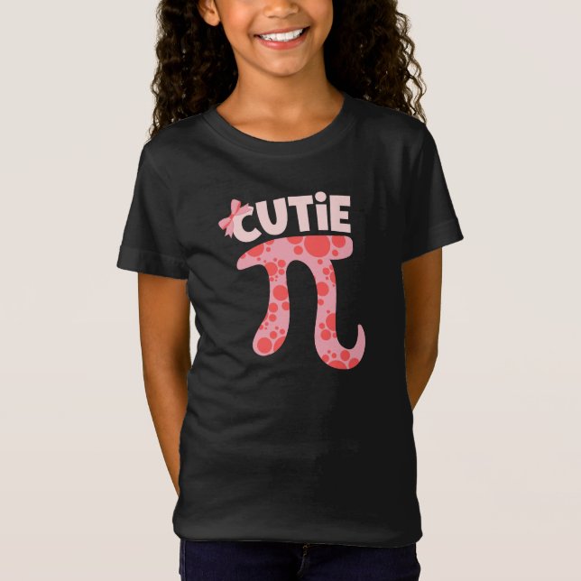 Funny Pi Day März 14 niedlicher Rosa Bug Mathe Pun T-Shirt (Vorderseite)