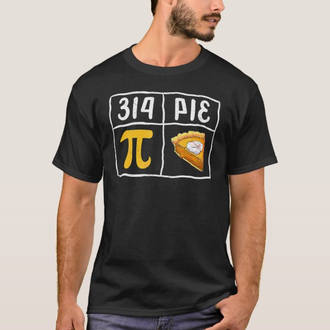 Funny Pi Day Mathematiker Shirts, Pi Symbol Pie T-Shirt (Vorderseite)