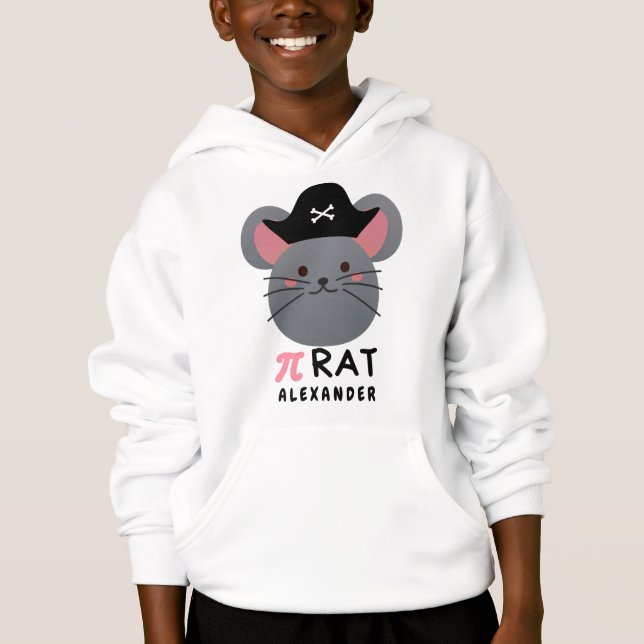 Funny Pi day - Pi RAT Hoodie (Vorderseite)