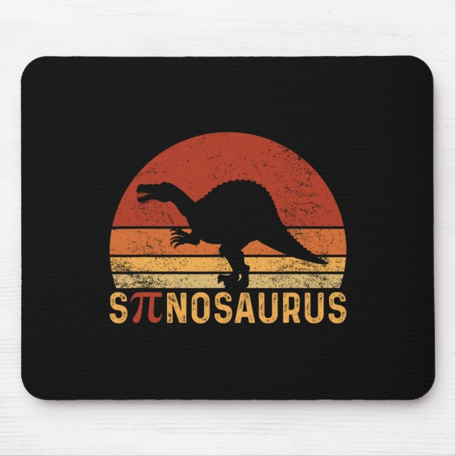 Funny Pi Day Pun Spinosaurus Dinosaur Math Teacher Mousepad (Vorne)
