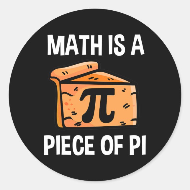 Funny Pi Day Shirts 5 Runder Aufkleber (Vorderseite)