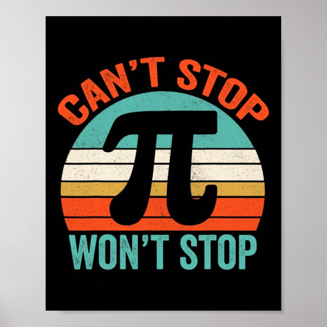 Funny Pi Day Shirts 7 Poster (Vorne)