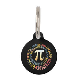 Funny Pi Day Spiral Numbers Cool mathematisch Haustiermarke