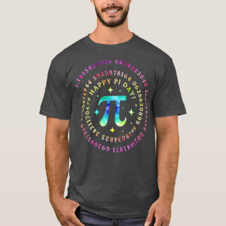 Funny Pi Day Spiral Pi Mathe Gefärbte Krawatte Leh T-Shirt