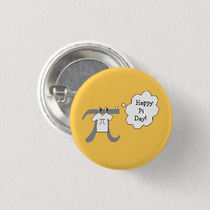 Funny Pi Typ - Happy Pi Day Button