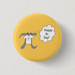 Funny Pi Typ - Happy Pi Day Button