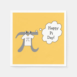 Funny Pi Typ - Happy Pi Day Paper Napkins Serviette