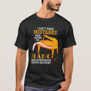 Funny Pianist Musician Gift Orchestra Musik Piano T-Shirt