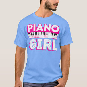 Funny Piano Girl Spieler Pianist Musiker  T-Shirt
