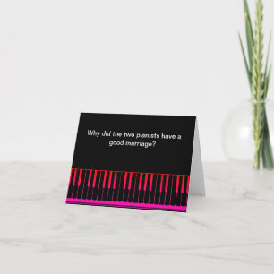 Funny Piano Joke Birthday Card Karte