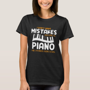 Funny Piano Player Pianist Keyboard Keyboarder Te T-Shirt