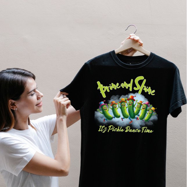 Funny Pickle Dance Party Time T-Shirt (Von Creator hochgeladen)