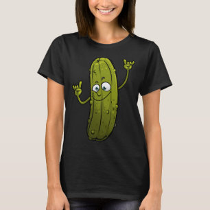 Funny Pickle Designs for Men Women Cucumber Dancin T-Shirt