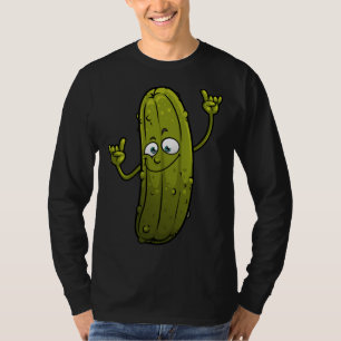 Funny Pickle Designs for Men Women Cucumber Dancin T-Shirt
