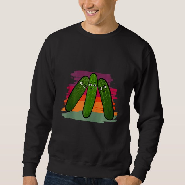 Funny Pickle Faces Sweatshirt (Vorderseite)