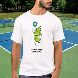 Funny Pickle Pielen Pickleball Benutzerdefinierter T-Shirt