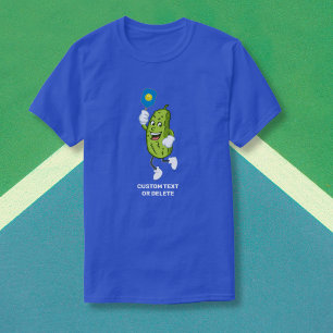 Funny Pickle Pielen Pickleball Benutzerdefinierter T-Shirt