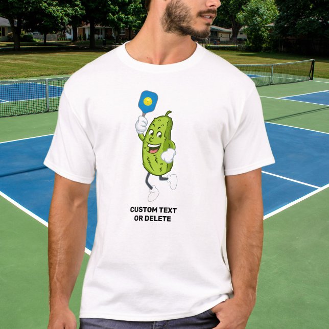 Funny Pickle Pielen Pickleball Benutzerdefinierter T-Shirt (Von Creator hochgeladen)